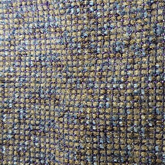 J.Crew Nwt Purple Gold Sparkle Tweed Front Zip Skirt - Picture 8 of 12